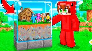 Haciendo PEQUEÑO el MUNDO de Mi Amigo Hasta que se de Cuenta en Minecraft!
