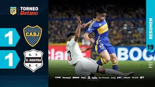 BOCA 1 - 1 DEPORTIVO RIESTRA I Resumen del partido | #TorneoBetano 2024