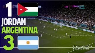 ⚽ Jordania 1-3 Argentina . Highlights  |  Copa Mundial 2026 Simulación y Recreación de Videojuego