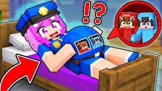 Hicimos una BASE SECRETA en la POLICÍA EMBARAZADA en Minecraft!