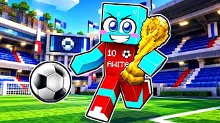 Me Converti en JUGADOR de FUTBOL PROFESIONAL en Minecraft!