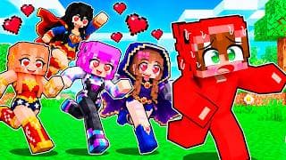 CHICAS SUPERHÉROE Se Enamoraron de MI en Minecraft!