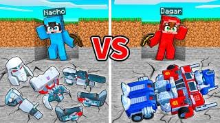 Encontré TRANSFORMERS ENTERRADOS en Minecraft!