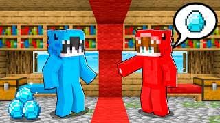 Mi Amigo DIVIDIÓ LA CASA por la MITAD en Minecraft!