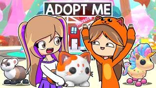 Mandarina ADOPTA su PRIMERA MASCOTA en Adopt Me Roblox