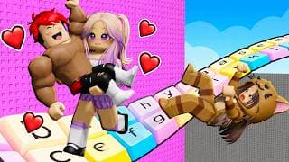 ESCAPA del TECLADO ABRAZANDO a tu CRUSH en Roblox