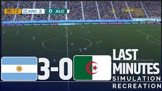 Últimos minutos ⚽ Argentina 3-0 Argelia | Mundial 2026 | Simulación y Recreación (Gameplay)