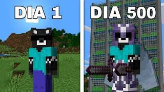 Sobreviví 500 DÍAS en mi HARDCORE (récord)