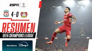 HAT-TRICK DE LUCHO DÍAZ Y GOLEADA DE LOS REDS EN ANFIELD | Liverpool 4-0 B. Leverkusen | RESUMEN