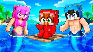 Adoptado por FAMILIA TIBURÓN en Minecraft!