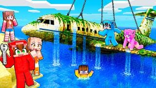 Encontré un AVIÓN ABANDONADO en Minecraft!