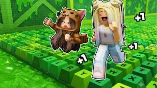 Cada SEGUNDO +1 de VELOCIDAD en el OBBY DE TECLADO ASMR de SLIME en Roblox con Mandarina