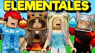 Nos Convertimos en una FAMILIA ELEMENTAL con el TEAM en Brookhaven Roblox
