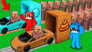 Fábrica de Coches POBRE vs Fábrica de Coches MILLONARIA en Minecraft!
