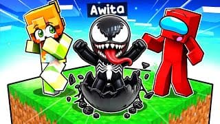 Me Converti en VENOM BEBÉ Un CHUNK en Minecraft!