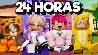 24 HORAS en un MUNDO de UN SOLO COLOR con el Team en Brookhaven Roblox