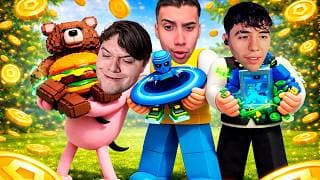 CUAL DE LOS BROS ROBARA MAS BRAINROTS DIVINOS EN ESCAPA DEL TSUNAMI!🪼