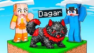 Me Hice pasar por BEBÉ LOBO en UN CHUNK en Minecraft!