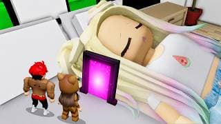 Nos COLAMOS en la Cabeza de LYNA en BROOKHAVEN Roblox con MANDARINA
