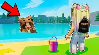 VACÍA el LAGO para SALVAR a Mandarina en Roblox