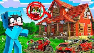 Encontré la CASA ABANDONADA Secreta de Mi Amigo en Minecraft...