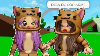 COPIANDO el OUTFIT de MI AMIGA en Brookhaven Roblox