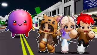 SOBREVIVIMOS al ATAQUE DEL SQUISHY ATERRADOR en BROOKHAVEN con LYNA Y MANDARINA en Roblox