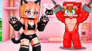 Una CHICA GATO me SECUESTRÓ en Minecraft!