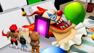 ENTRAMOS en la CABEZA del PAYASO MALVADO en Brookhaven Roblox