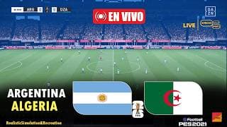 🔴EN VIVO: ARGENTINA vs ARGELIA | Copa Mundial de la FIFA 2026 | Simulación y predicción PES 2021