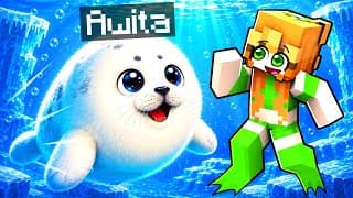 Me Convertí en FOCA BEBÉ para Ayudar a Mis Amigos en Minecraft