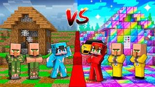Minecraft: Aldea POBRE vs Aldea RICA