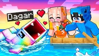 Me Hice pasar por BEBÉ BLOOP OP en UNA BALSA en Minecraft!