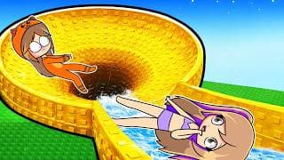 Construimos el MEJOR PARQUE ACUÁTICO en Roblox con Mandarina