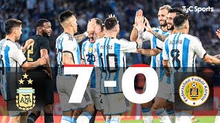 Argentina 7-0 Curazao - Amistoso Internacional