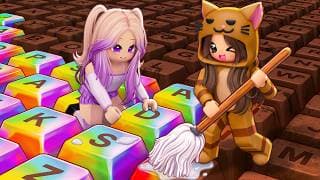 LIMPIAMOS nuestro TECLADO ASMR en Roblox