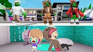 CONSTRUÍ un BUNKER SECRETO para PROTEGER a BEBÉ LYNA DEL APOCALIPSIS ZOMBIE en BROOKHAVEN ROBLOX