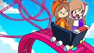 Construimos el MEJOR PARQUE de DIVERSIONES en Roblox con Mandarina