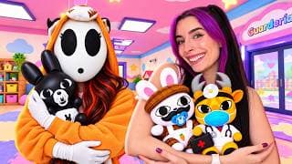 Trabajamos en una GUARDERÍA de ANIMALES BEBÉS con ANOMALÍAS con Mandarina en Roblox