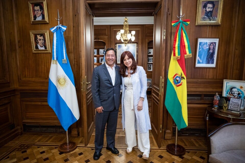 Cristina Kirchner recibió a Petro y a Luis Arce en el Senado
